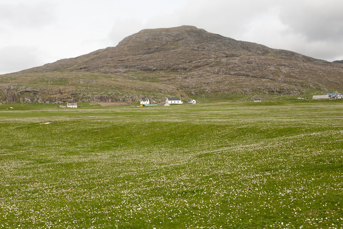 View of early Machair from Barra cemetery